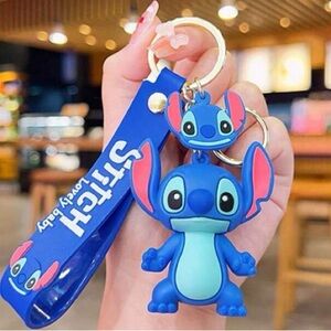 Stitch Blue Keychain/Hang on Book bag/Hang from your pock nwt